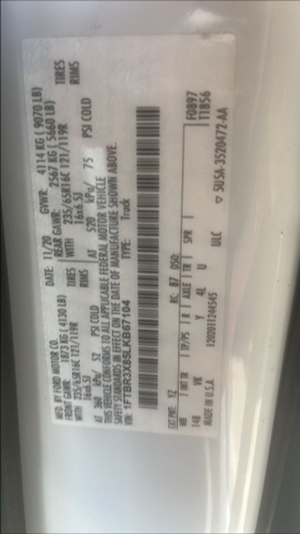 Cargo Van (Panel Van)-Light and Medium Duty Trucks-Ford-2020-Transit 250-Tukwila-WA-65,443\n\t\tmiles-$ 36,000 - Image 26