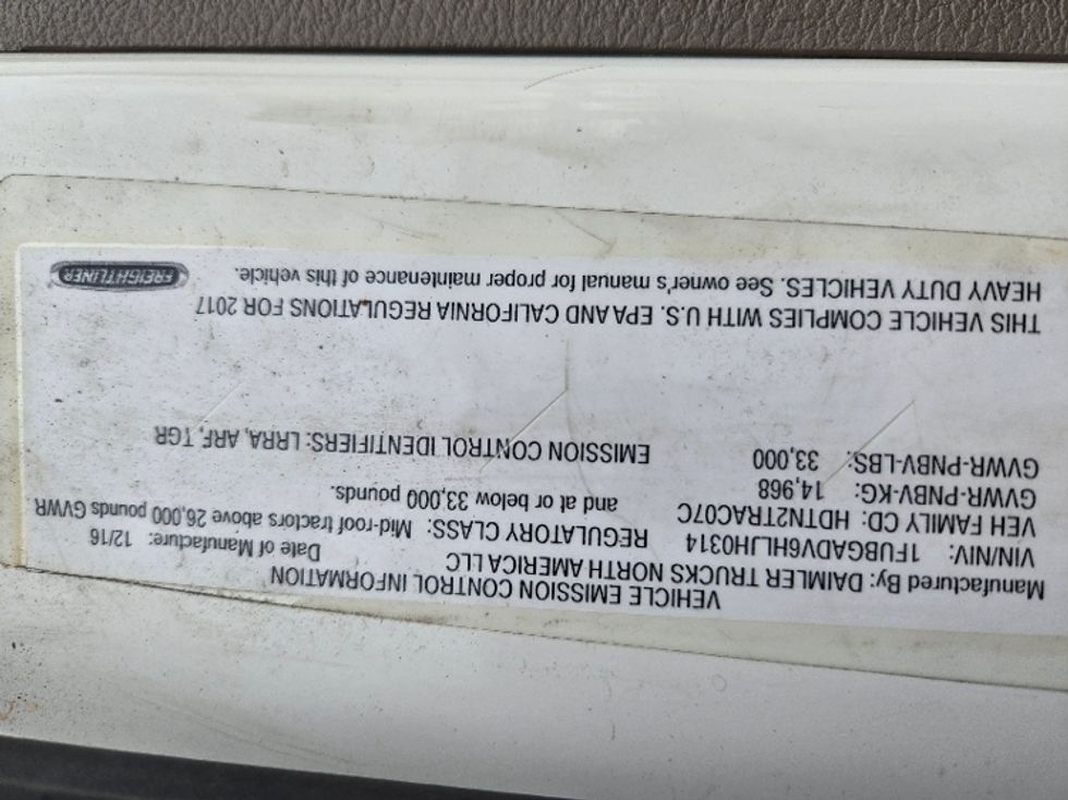 Day Cab Tractor-Heavy Duty Tractors-Freightliner-2017-Cascadia 11342ST-Binghamton-NY-568,398\n\t\tmiles-$ 18,000 - Image 17