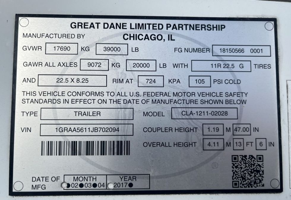 Dry Van Trailer-Semi Trailers-Great Dane-2018-Trailer-Akron-OH-306,369\n\t\tmiles-$ 21,750 - Image 13