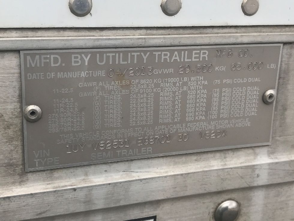 Dry Van Trailer-Semi Trailers-Utility-2014-Trailer-Memphis-TN-527,846\n\t\tmiles-$ 14,500 - Image 11