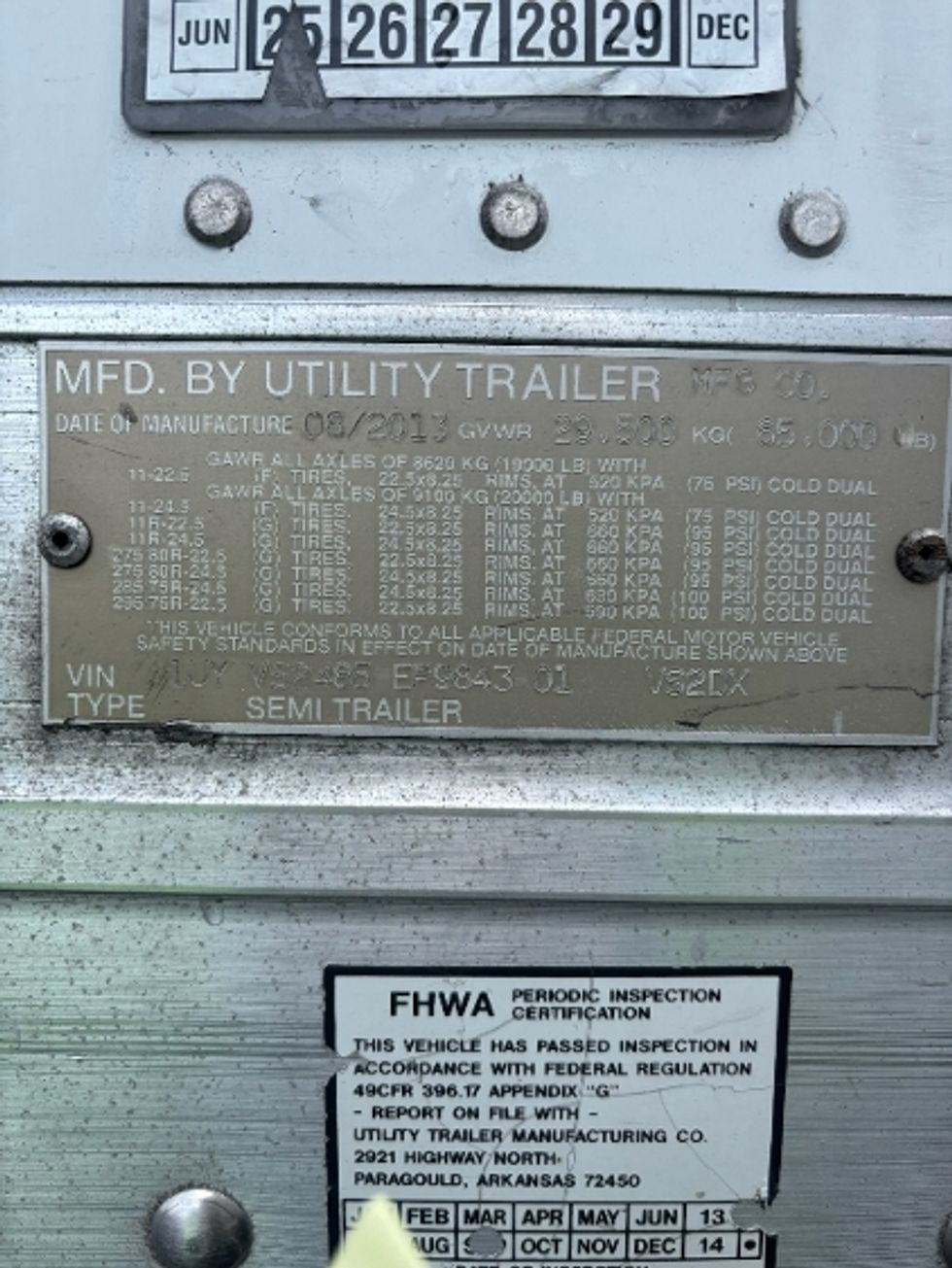 Dry Van Trailer-Semi Trailers-Utility-2014-Trailer-Sacramento-CA-316,530\n\t\tmiles-$ 14,750 - Image 10
