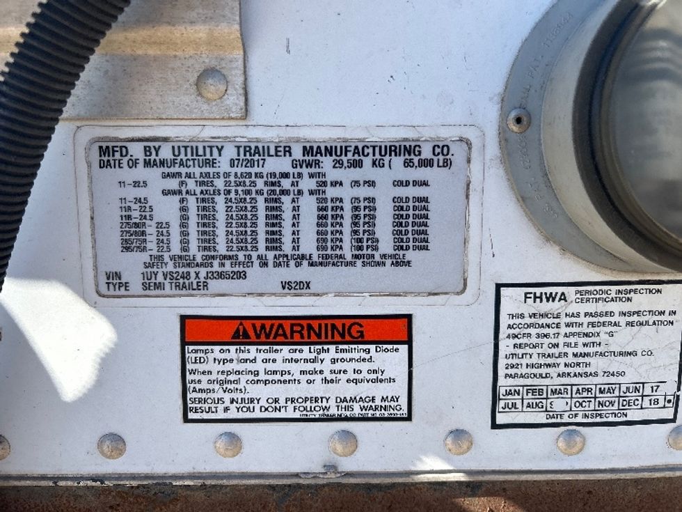 Dry Van Trailer-Semi Trailers-Utility-2018-Trailer-Lubbock-TX-354,025\n\t\tmiles-$ 15,250 - Image 12