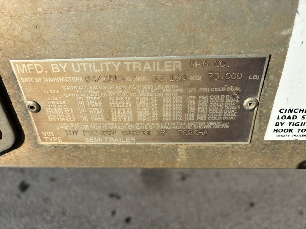 Flatbed Trailer-Semi Trailers-Utility-2016-Trailer-Earth City-MO-457,107\n\t\tmiles-$ 23,500 - Image 8