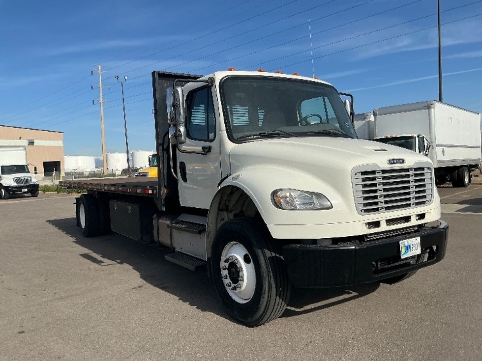 Flatbed Truck-Light and Medium Duty Trucks-Freightliner-2015-M2-Aurora-CO-96,421\n\t\tmiles-$ 45,250 - Image 1