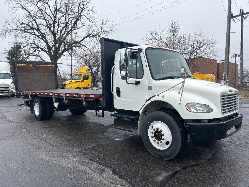 Flatbed Truck-Light and Medium Duty Trucks-Freightliner-2018-M2-Plymouth-MI-89,418\n\t\tmiles-$ 54,250 - Image 1