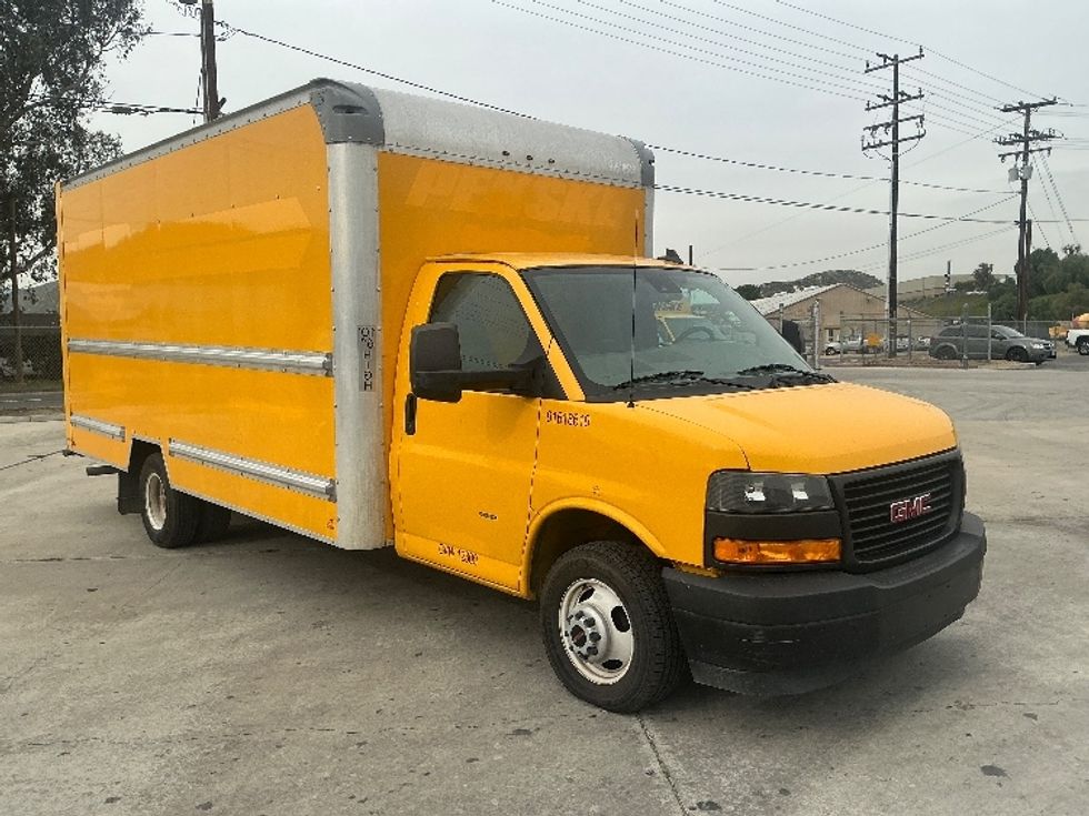 Light Duty Box Truck-Light and Medium Duty Trucks-GMC-2021-Savana G33903-Jurupa Valley-CA-88,539\n\t\tmiles-$ 29,000 - Image 1