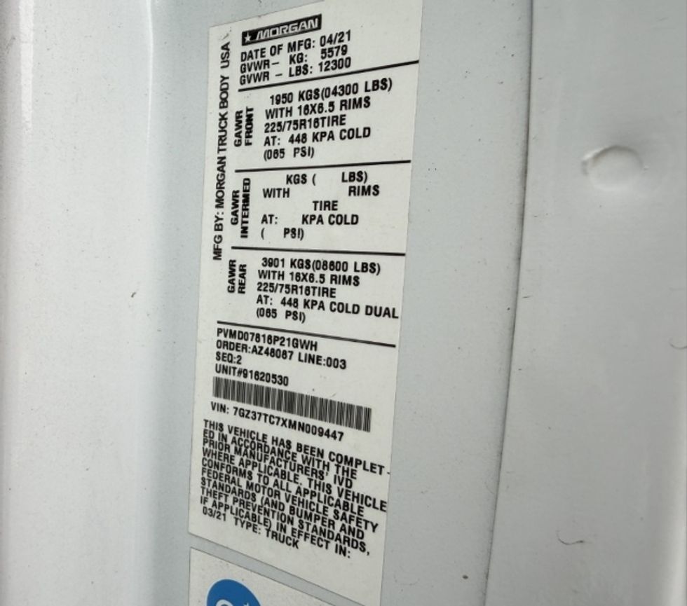 Light Duty Box Truck-Light and Medium Duty Trucks-GMC-2021-Savana G33903-West Sacramento-CA-69,554\n\t\tmiles-$ 34,500 - Image 27