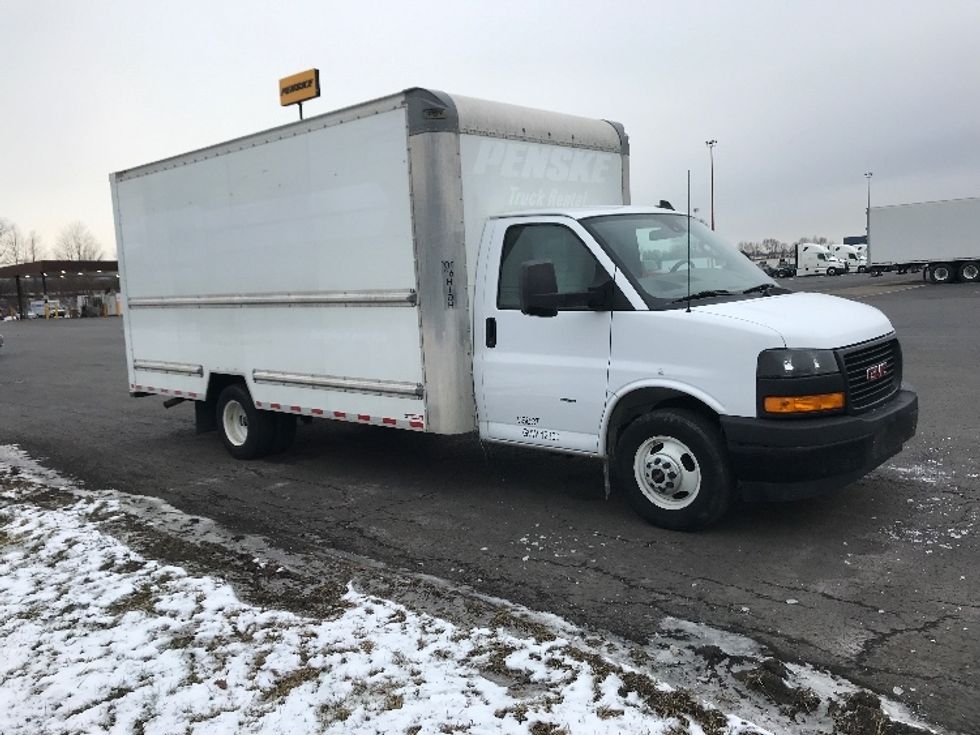 Light Duty Box Truck-Light and Medium Duty Trucks-GMC-2021-Savana G33903-White Deer-PA-102,670\n\t\tmiles-$ 29,500 - Image 1