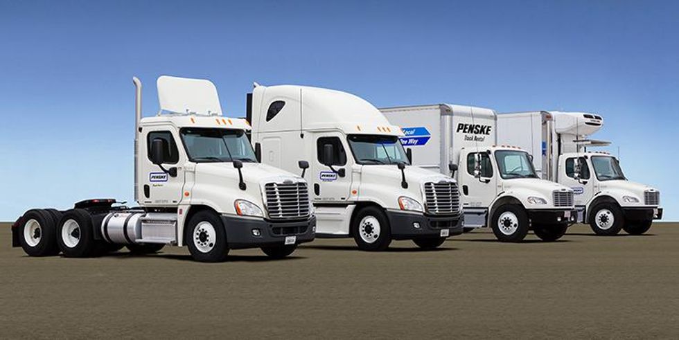 Penske trucks at Tampa, FL