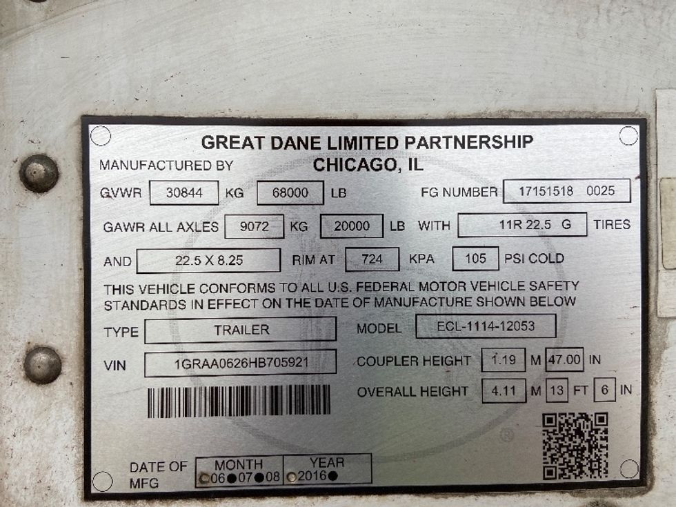 Refrigerated Trailer-Semi Trailers-Great Dane-2017-Trailer-Selma-TX-454,716\n\t\tmiles-$ 34,500 - Image 12