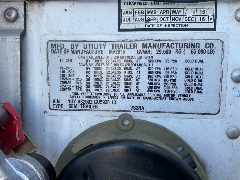 Refrigerated Trailer-Semi Trailers-Utility-2016-Trailer-Carson-CA-543,301\n\t\tmiles-$ 28,250 - Image 13