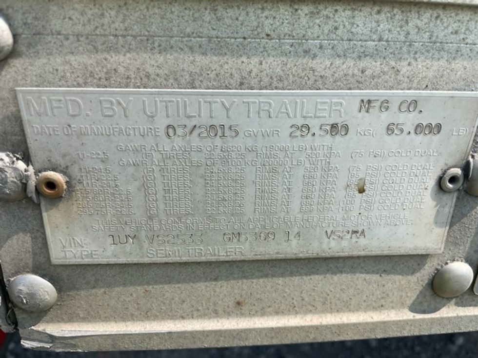 Refrigerated Trailer-Semi Trailers-Utility-2016-Trailer-Gahanna-OH-568,797\n\t\tmiles-$ 29,250 - Image 10