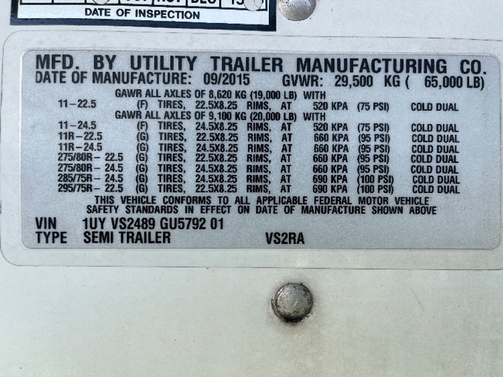 Refrigerated Trailer-Semi Trailers-Utility-2016-Trailer-La Mirada-CA-162,976\n\t\tmiles-$ 23,250 - Image 13