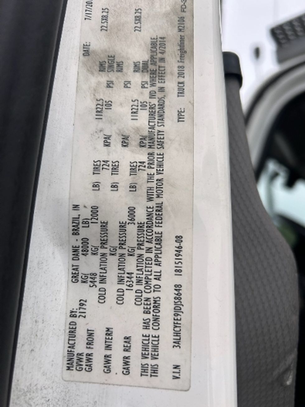 Refrigerated Truck-Light and Medium Duty Trucks-Freightliner-2018-M2-North Bergen-NJ-159,522\n\t\tmiles-$ 48,250 - Image 24