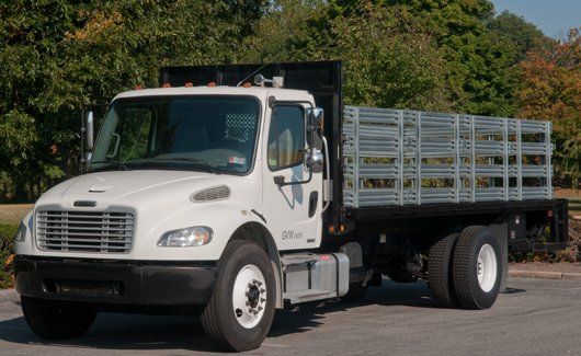 tractor trailer driving on the highway